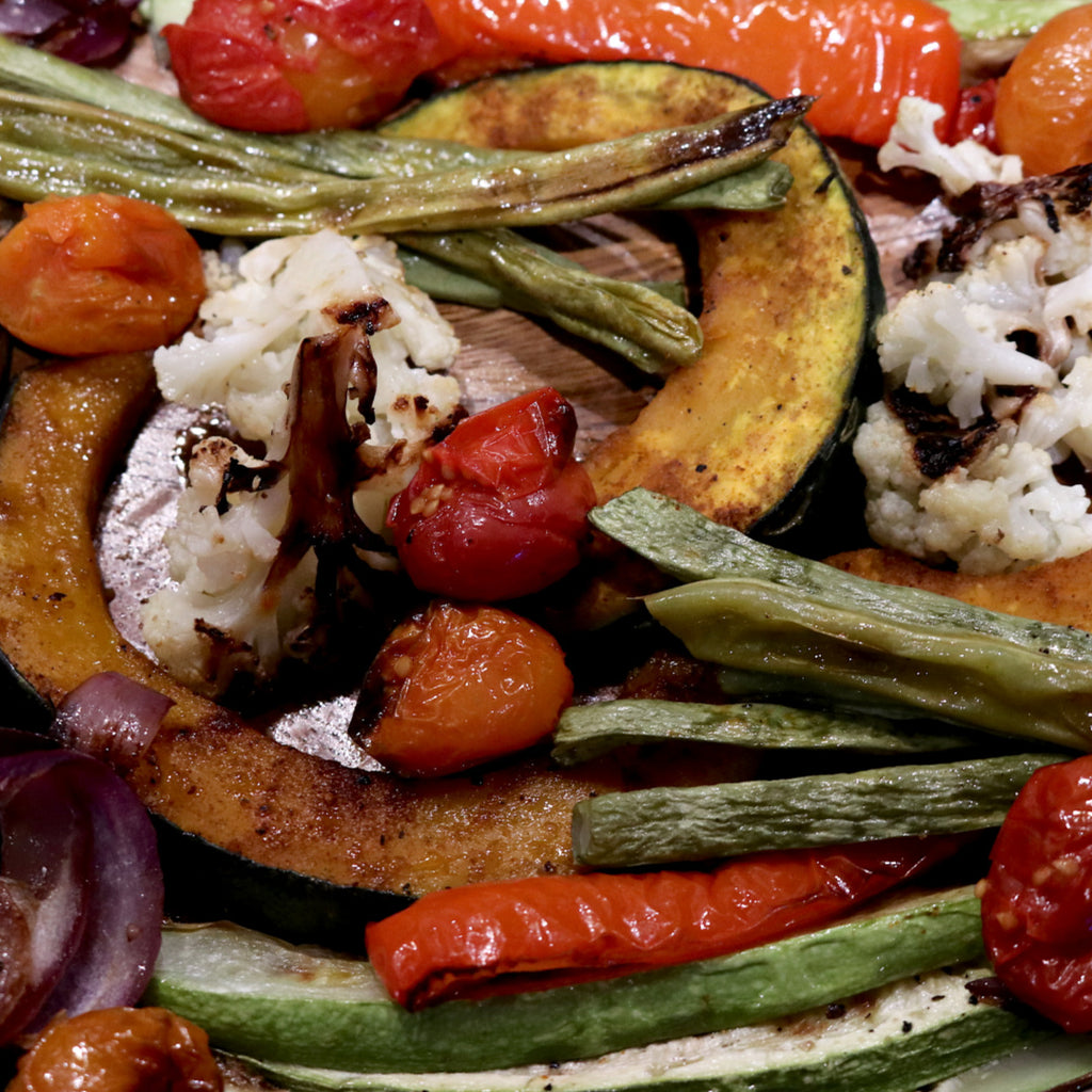 Roasted Vegetables with 3 Kinds of Dip