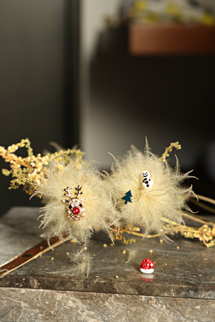 Reindeer Set Christmas Earrings (4 Pieces)