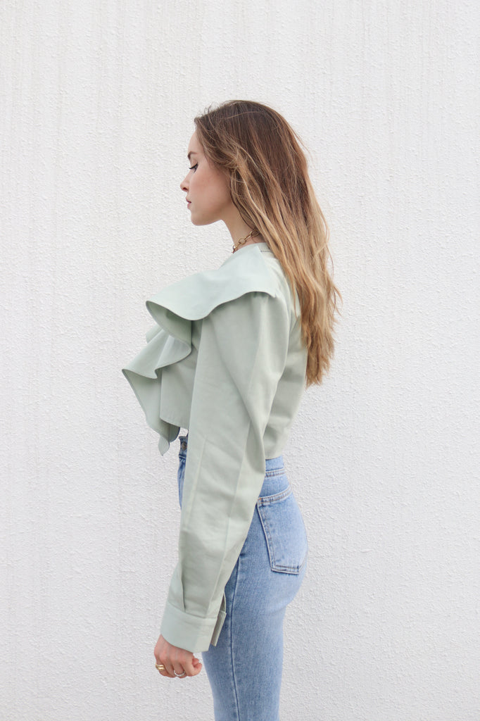 Mint Green Cropped Top