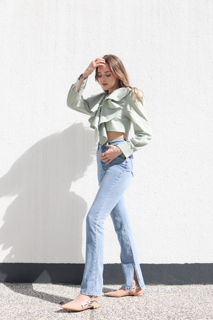 Mint Green Cropped Top